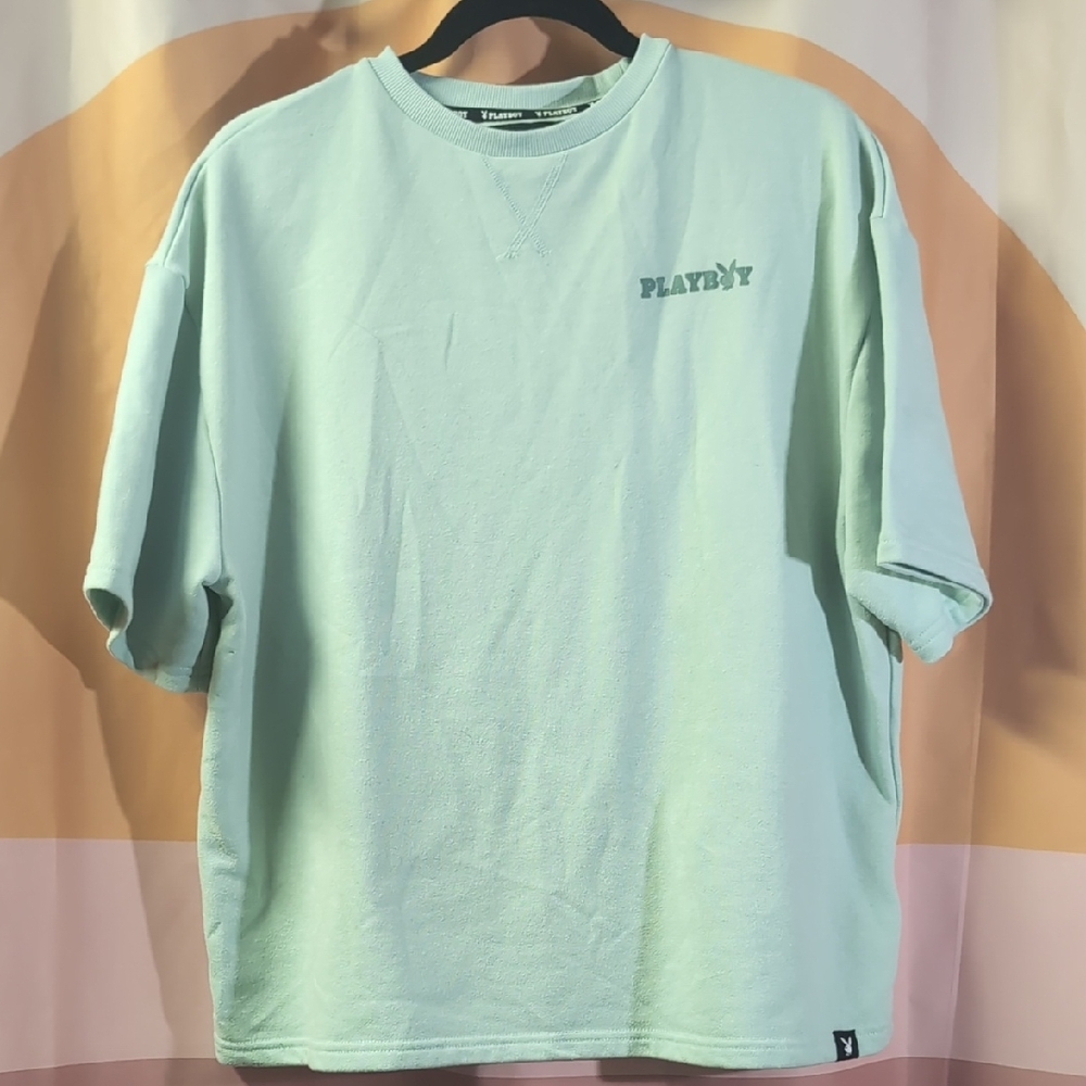 Playboy Mint Green Men's T-Shirt Size Medium